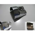 Auspuffendtopf-Abdeckung vorne, chrom<br>Zustand: Gebraucht mit Mangel<br><br>Verwendbar fr: Honda VT 125 Shadow, Typ: JC29, Modelljahr: von 01/1999 bis 12/2007