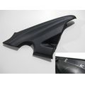 Rahmen-Abdeckung hinten oben rechts (am Tank), metallic matte carbon gray<br>Zustand: Gebraucht mit Mangel<br><br>Verwendbar fr: Kawasaki Vulcan S, Typ: EN650D, Modelljahr: von 01/2017