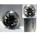 Hinterradfelge (J16M/Cx4.50), poliert/schwarz<br>Zustand: Gebraucht mit Mangel<br><br>Verwendbar fr: Kawasaki VN 1700 Classic Tourer, Typ: VNT70C, Modelljahr: von 01/2009